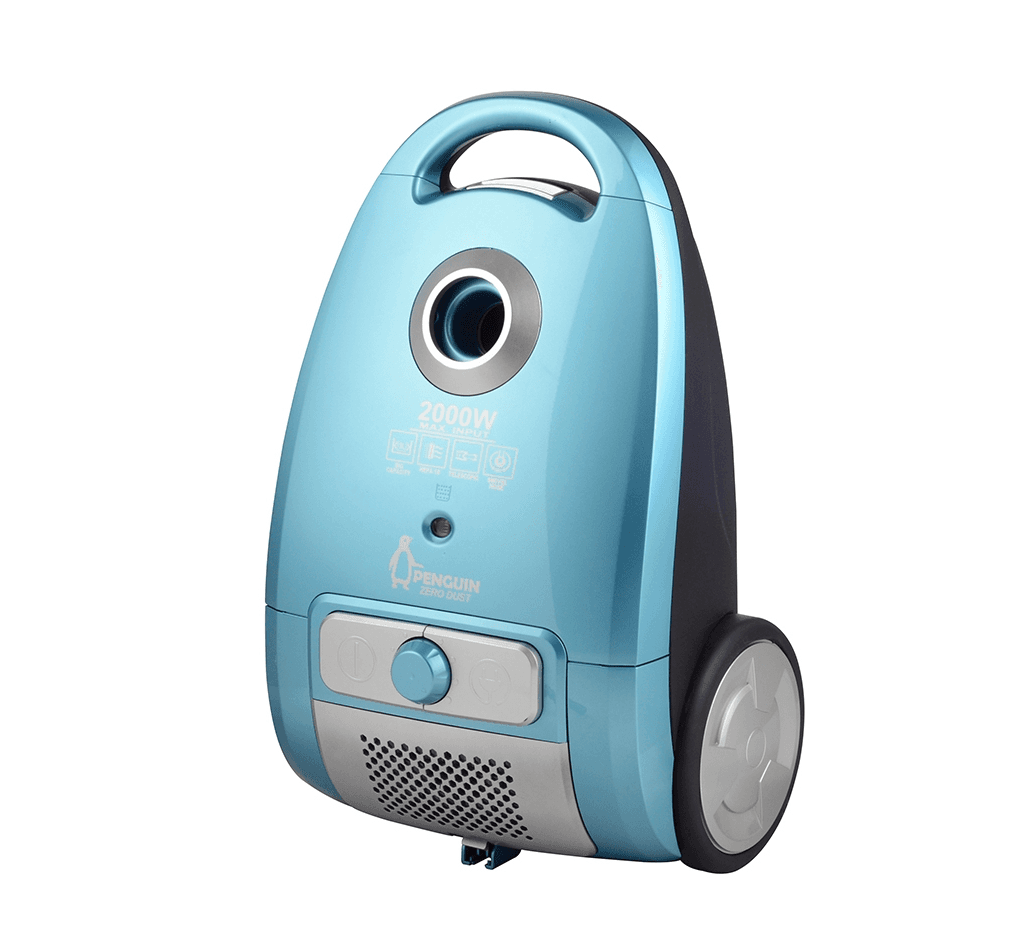 Penguin Vacuum Cleaner, 2000 Watt, Zero Dust - Baby Blue, PV-2000