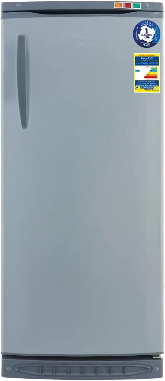 Alaska Upright Freezer, 5 Drawers, UP270 - Silver