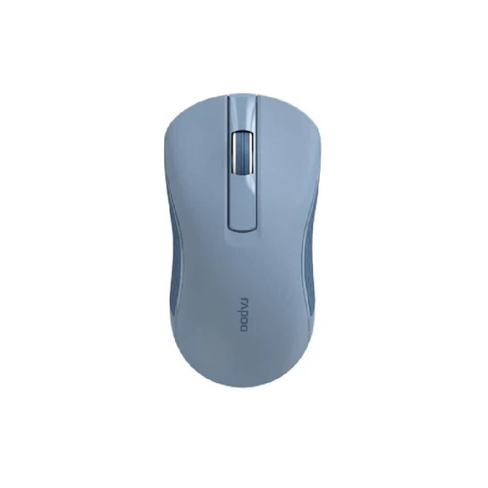 Rapoo B20 Silent Wireless Optical Mouse, 2.4 GHz Wireless Connection, 1200 DPI Sensor-Blue