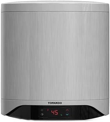 TORNADO Electric Water Heater, 30 Liter, Silver - TEEE-30DS