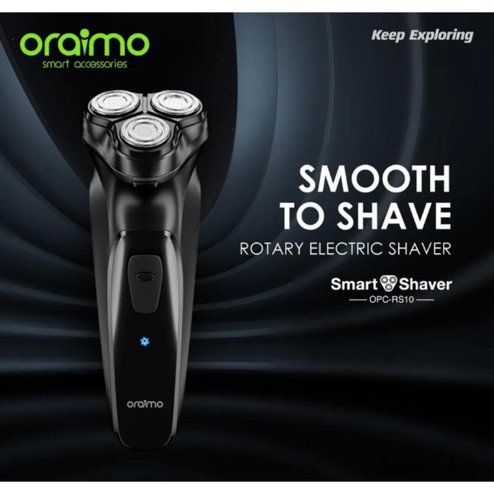 Oraimo Smart Shaver 3D Rotary Electric Shaver, OPC-RS10 - Black