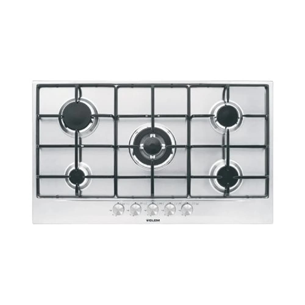 Glem Gas | Built-in Cooker, 90 cm, 5 Burner - Silver