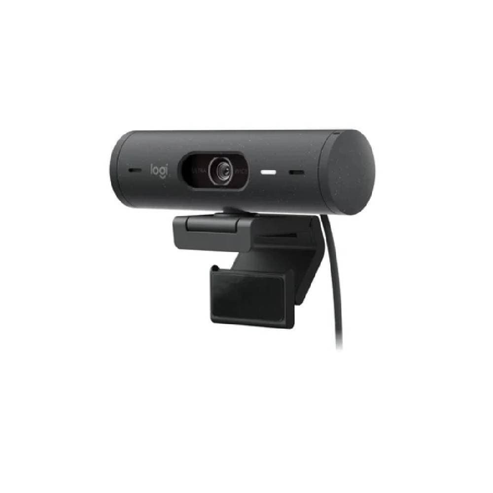 Logitech Brio 500 Full HD 1080p Webcam, Auto Light Correction - Black
