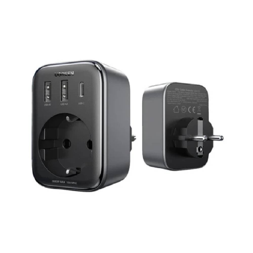 UGREEN 30W 4-in-1 Outlet Extender - Black