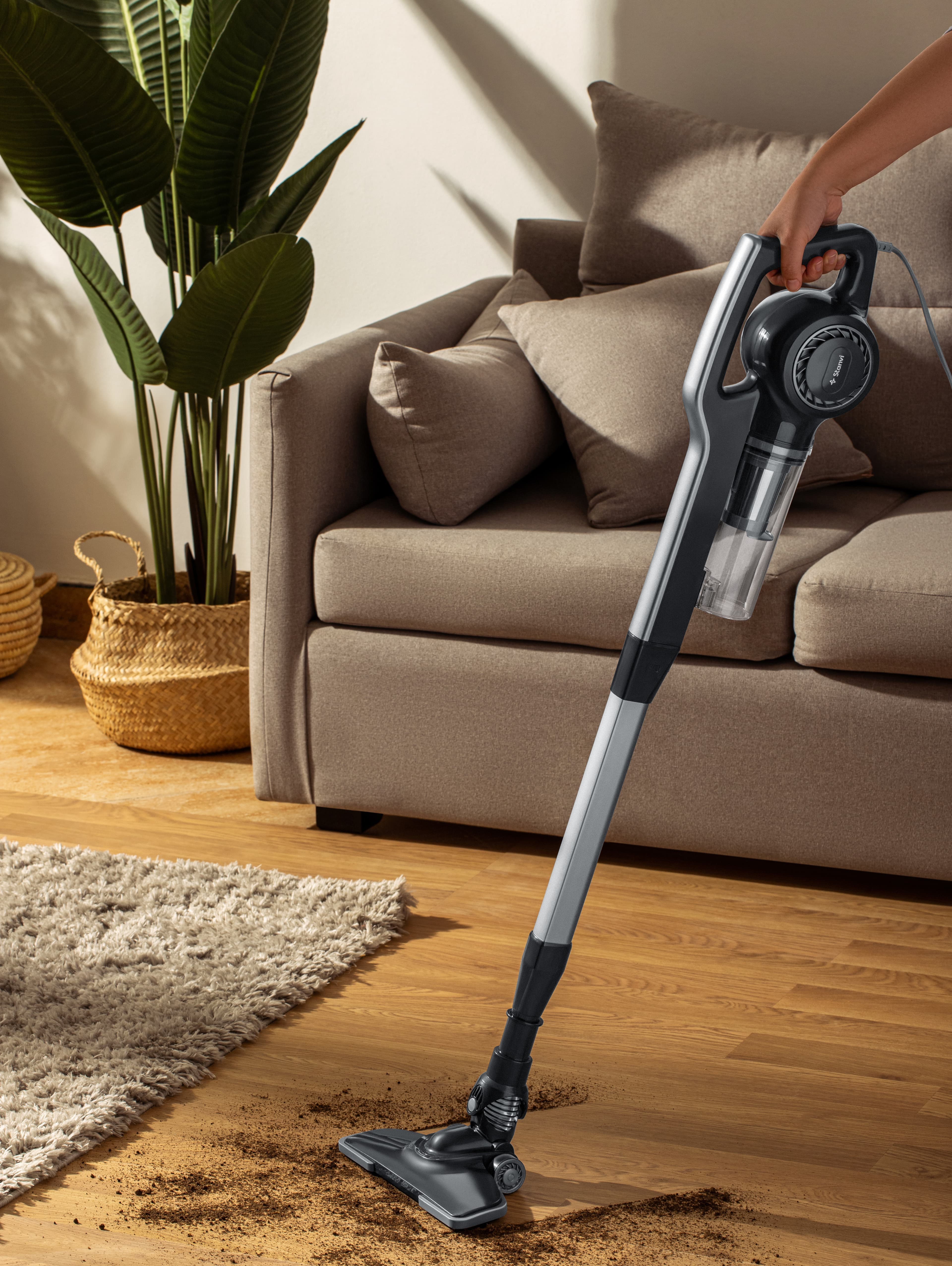 Stanvi | Stick Vacuum Cleaner, 2 in 1 - Black ST - H02