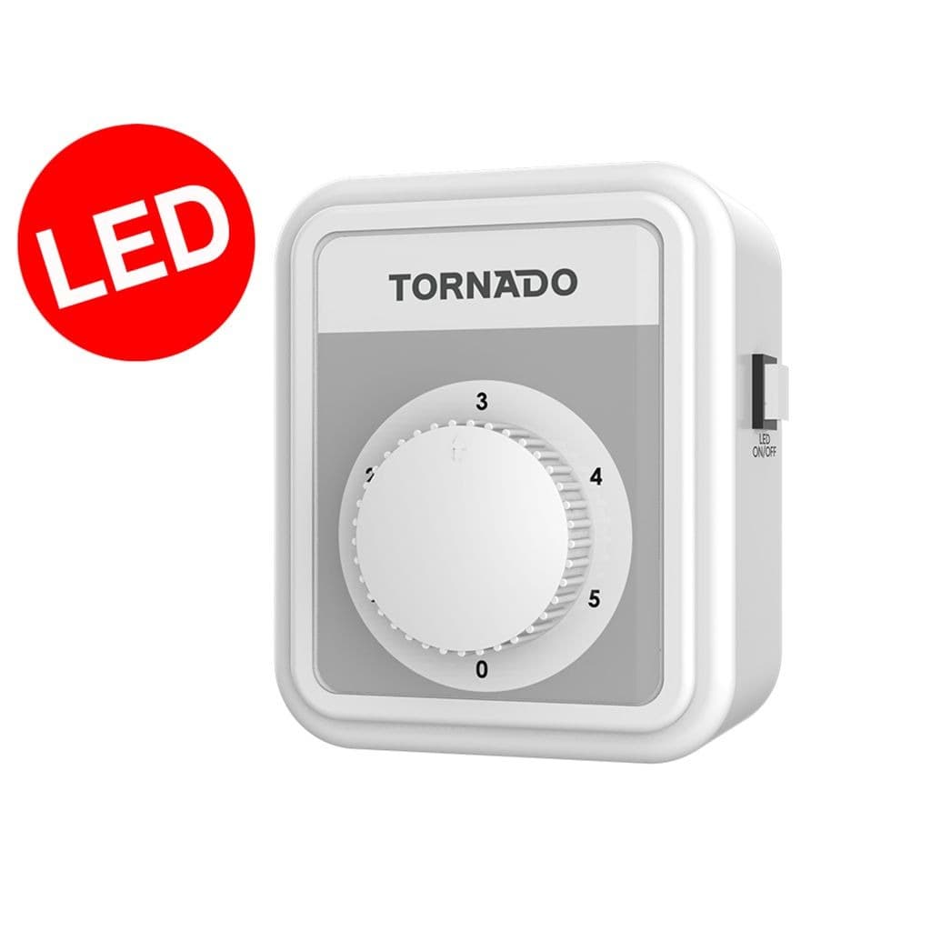 Tornado | Ceiling Fan, 56 Inch, 3 Blades, 5 Speeds, With Led Light - White, Tcf56L