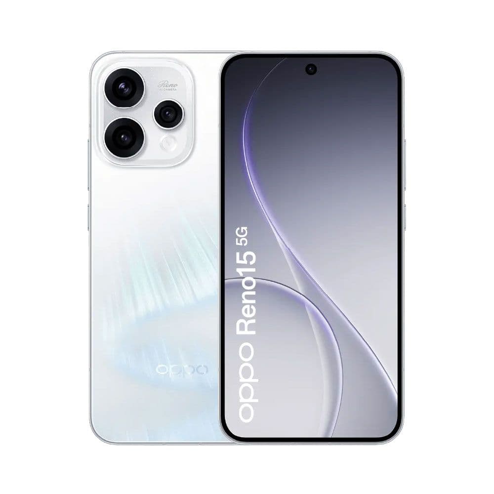 Oppo Reno 15, 512GB, 12GB RAM, 5G - Aurora White - Local Warranty