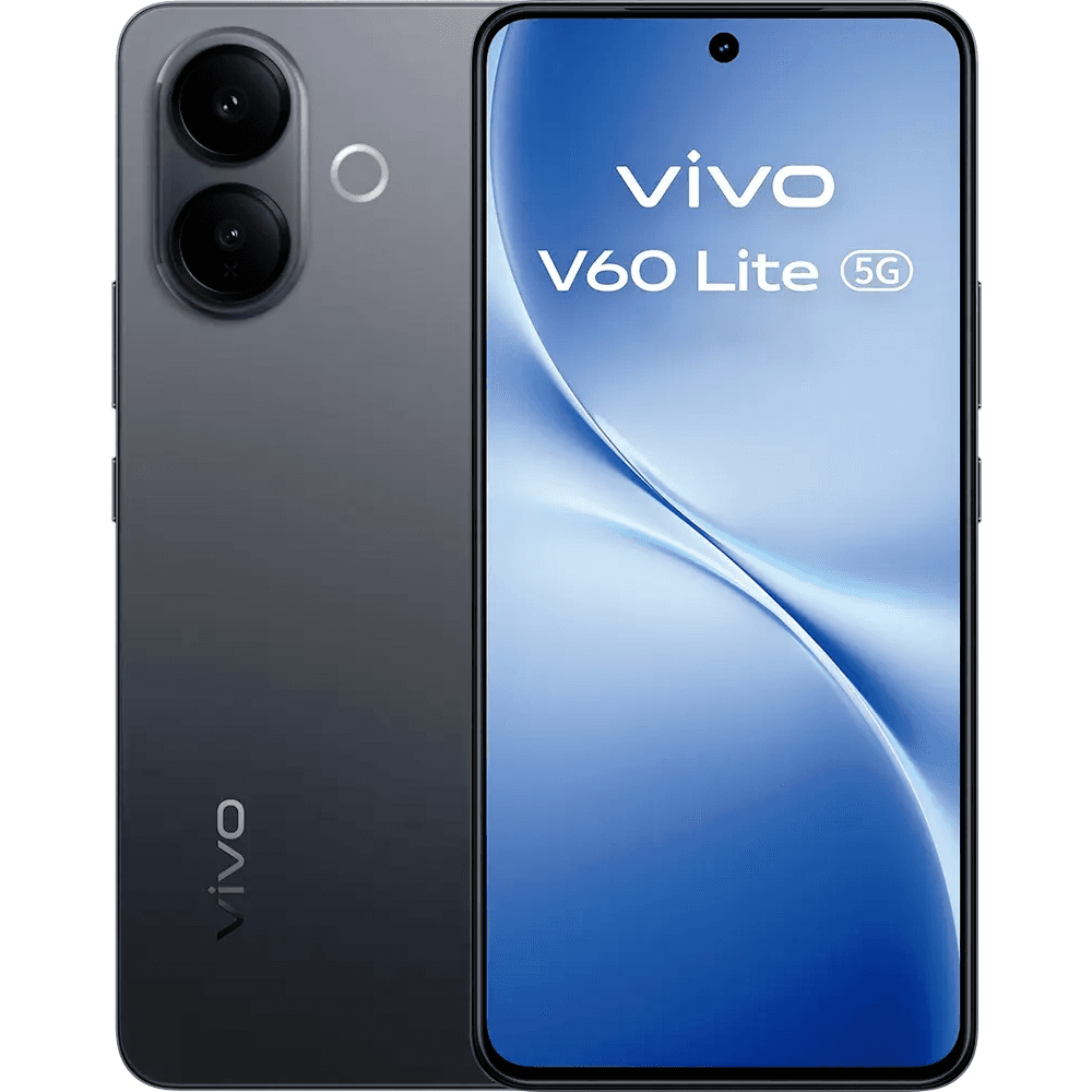 Vivo V60 lite Dual SIM, 256GB, 8GB RAM, 5G - Black