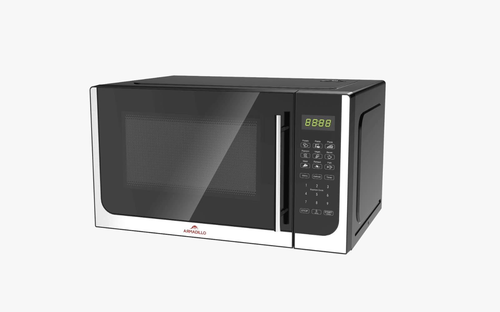 ميكروويف أرماديلو، 30 لتر، 950 واط، ديجيتال - فضي، ARM-SDA-MW-SL-0001