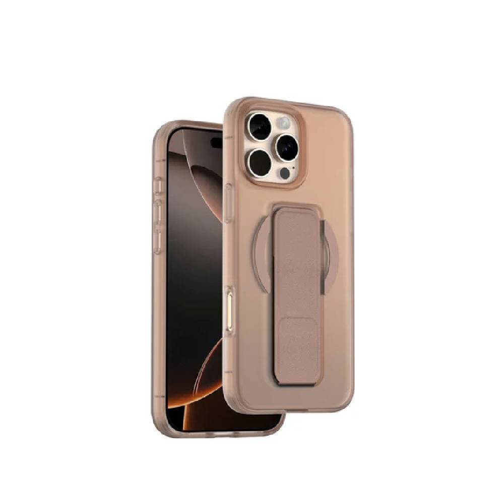 Green Lion Grip 360 Magsafe For iPhone 16 Pro Integrated Foldable Stand - Brown