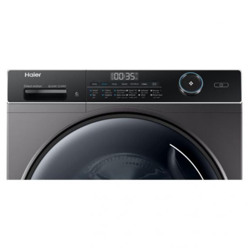 Haier Washing Machine Front Load 8Kg With Inverter Technology, HW80-B14959S8TU1 - Dark Silver