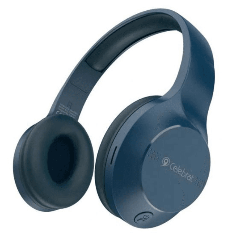 Celebrat A27 Wireless Headphone With Mic – Blue