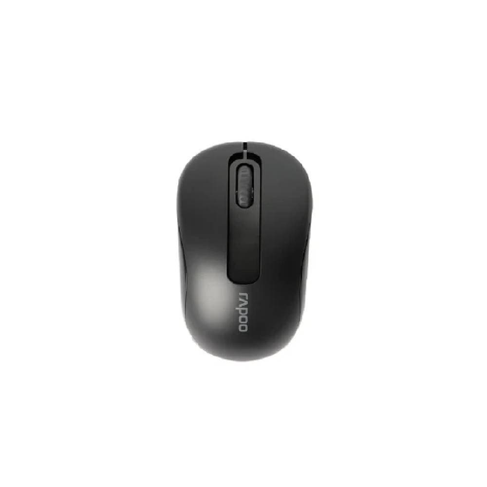 Rapoo Wireless Mouse M10 Plus, Reliable 2.4 GHz Wireless Connection - Black