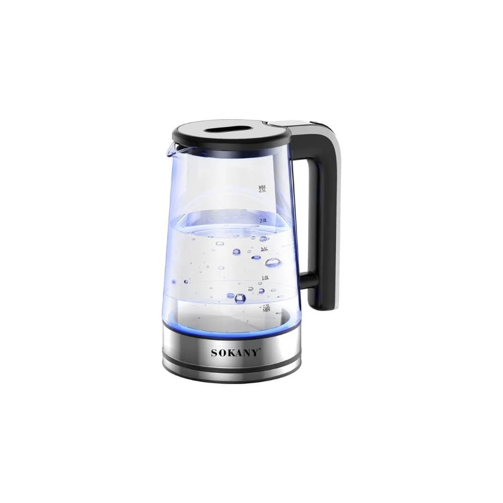 غلايه زجاج سوكانى، 2.5 لتر، 1500 وات - شفاف