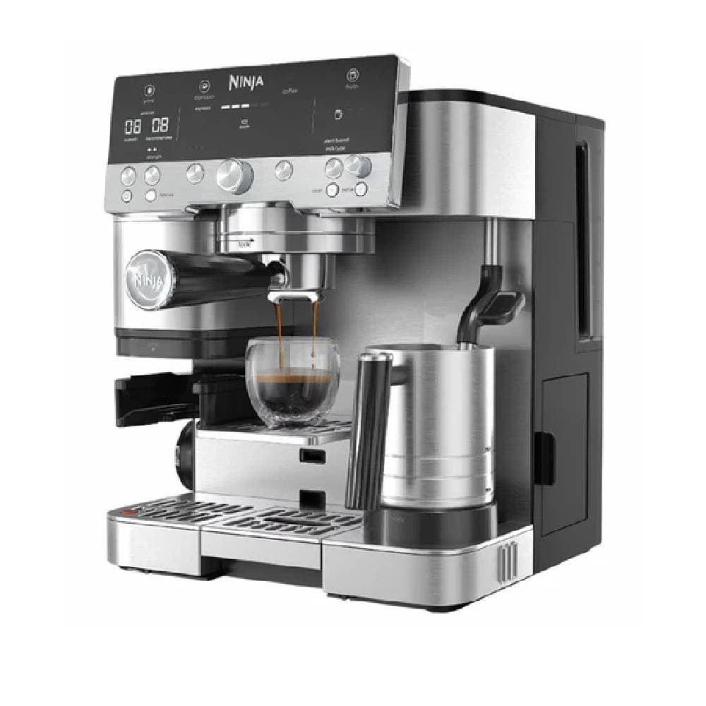 Ninja Luxe ES601ANZ, Manual Espresso Machine - Stainless Steel-Silver