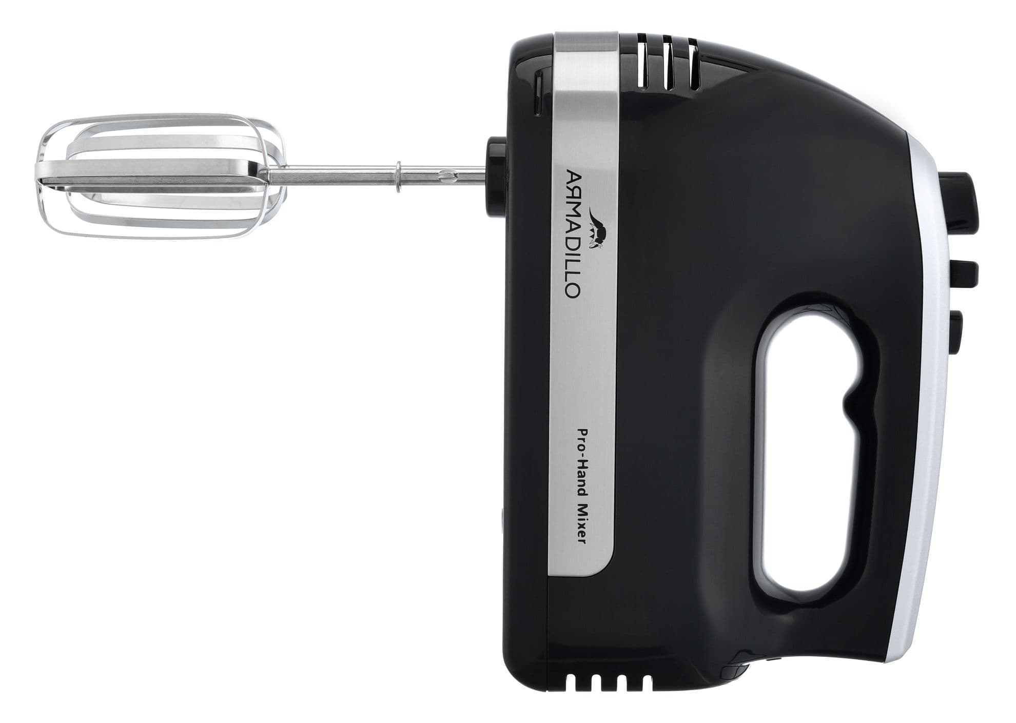 Armadillo Hand Mixer, 500 Watt, 5 Speeds, Black - ARM-SDA-HMIX-BK-006