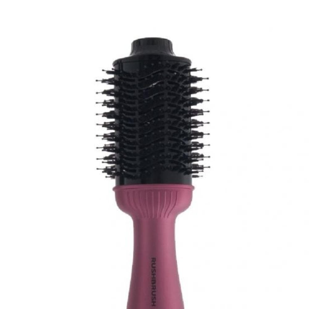 Rush Brush V3 Pro Hair Straightener Brush, 1400 Watt - Raspberry