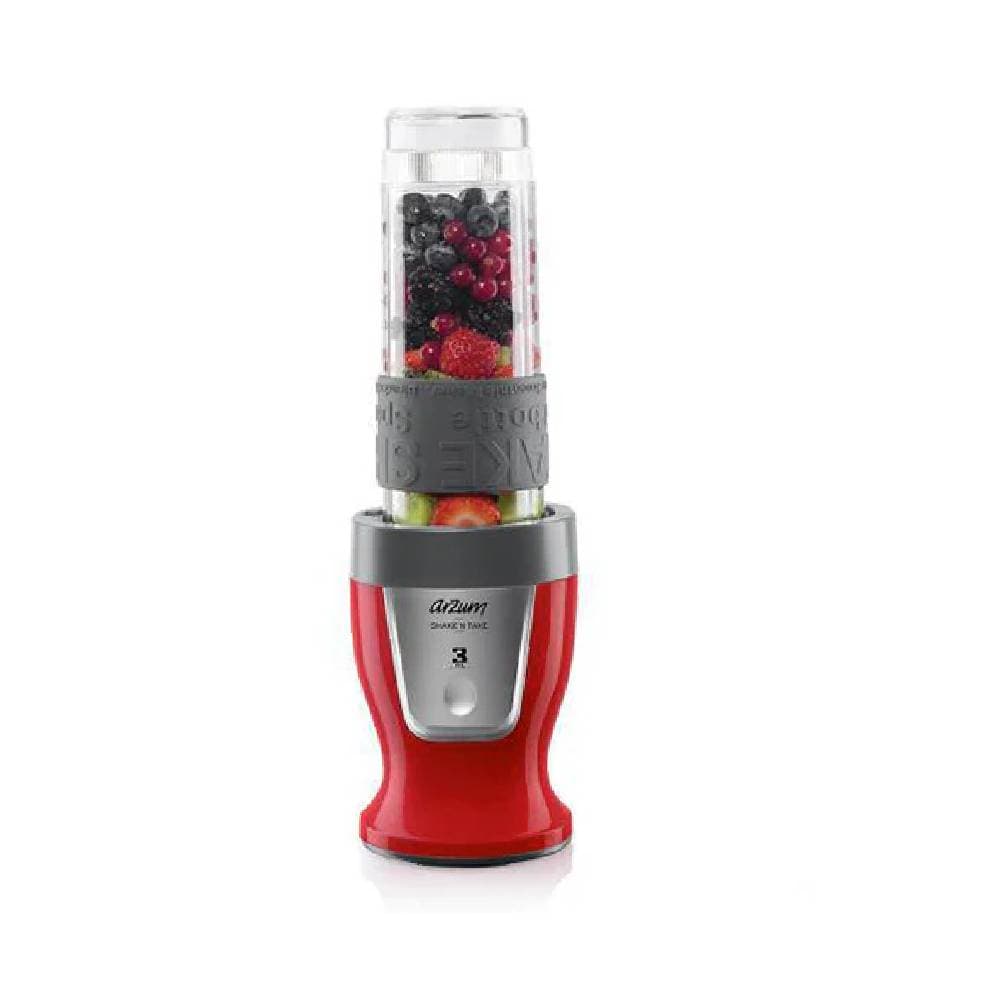 Arzum Shake'N Take Personal Blender 300W, 570ML, 400ML - Red