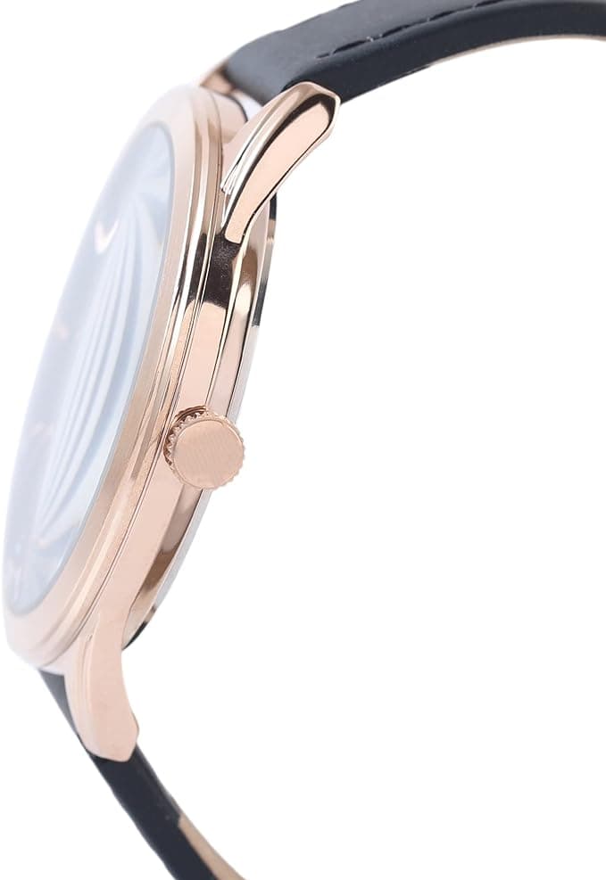 Daniel Klein Analog Watch for Men, Leather Strap - Black, DK.1.13076-4