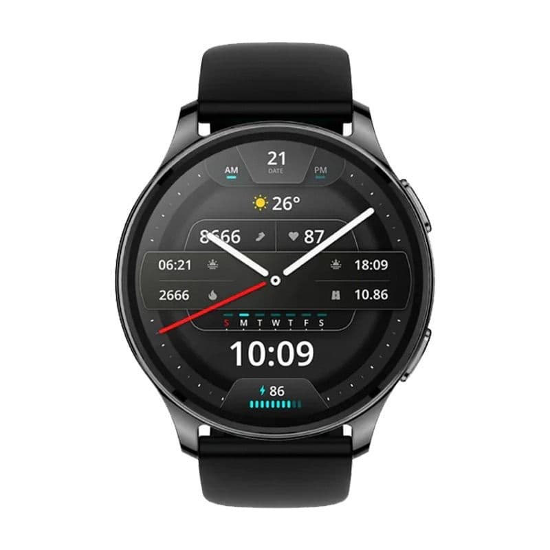 Amazfit POP 3R Smart Watch for Men, AMOLED Display, 1.43 Inch - Black