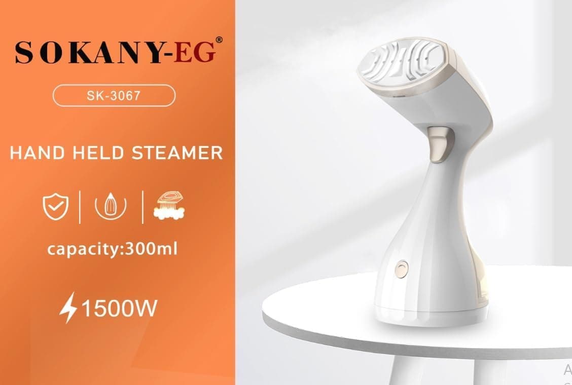 Sokany | Handheld Steam Iron, 1500 watt, 300 ml - White, SK-3067