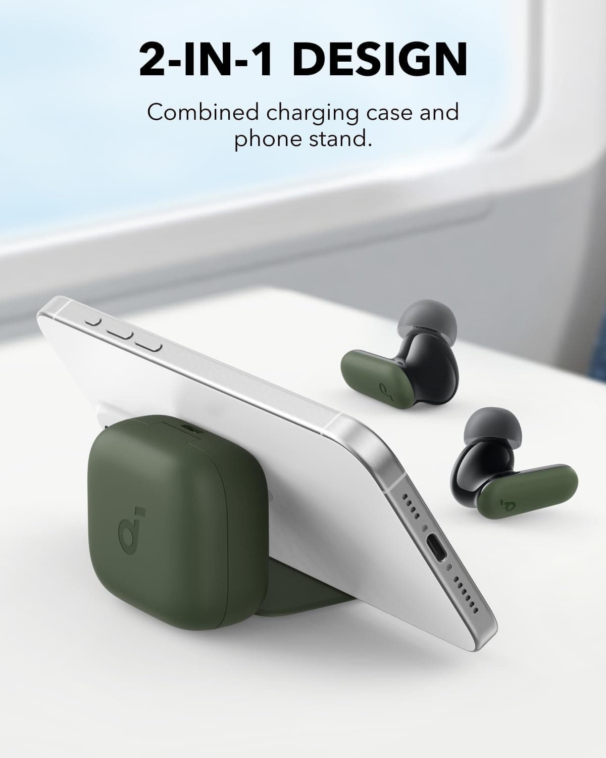 Anker SoundCore P30i In-Ear Earbuds With 4 Mics, Noise Cancellation, Up to 45 Hours, Green - A3959Z61