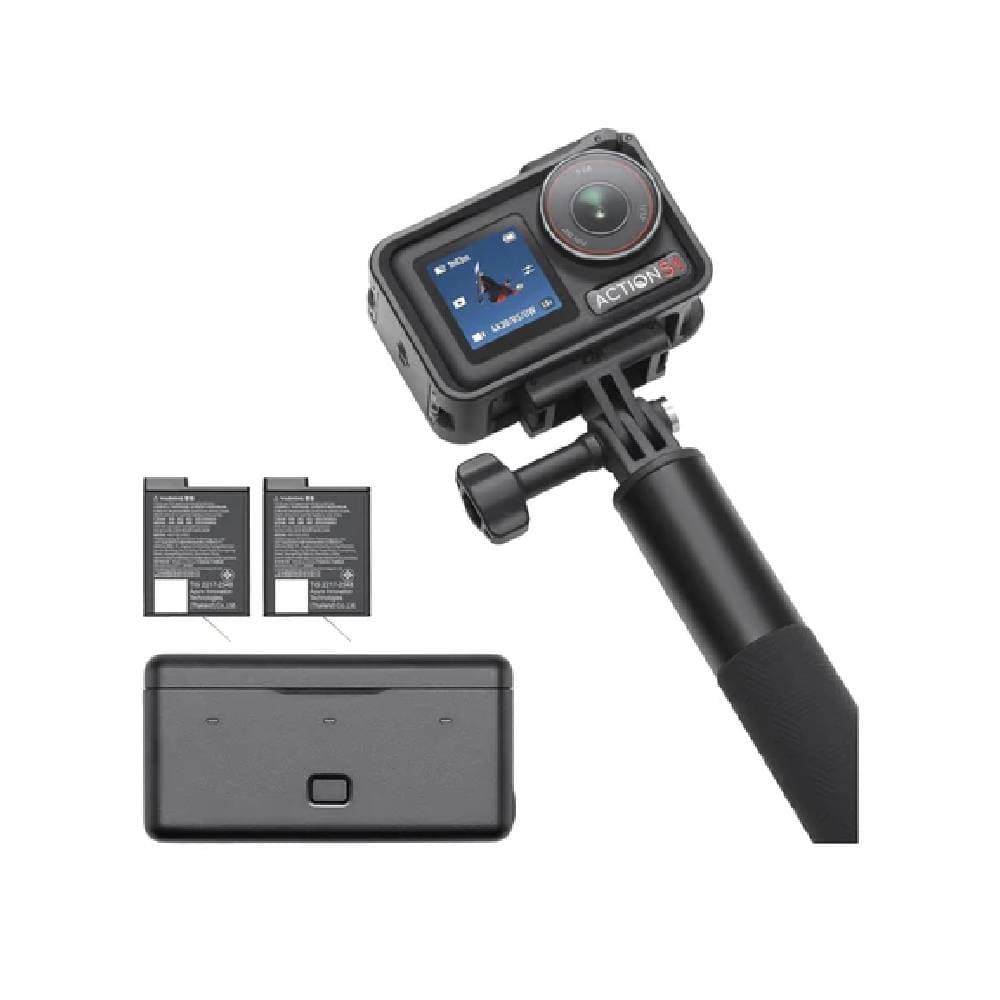DJI Osmo Action 5 Pro Camera Adventure Combo Dual OLED High-Brightness Touchscreens - Black