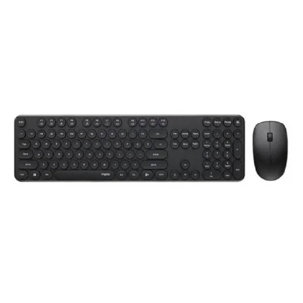 Rapoo X260S Wireless Optical Mouse, Keyboard Combo - Black