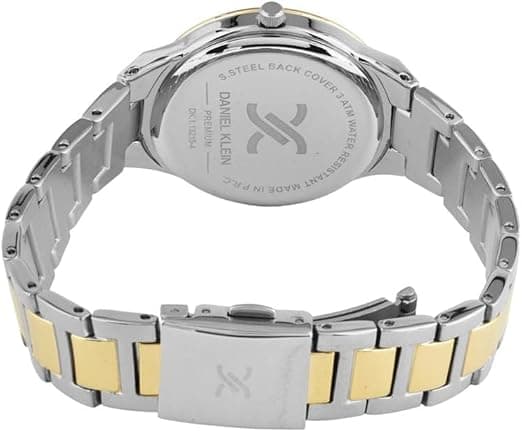 Daniel Klein Analog Casual Watch for Women, Stainless Steel Strap - Silver, DK.1.13215-3