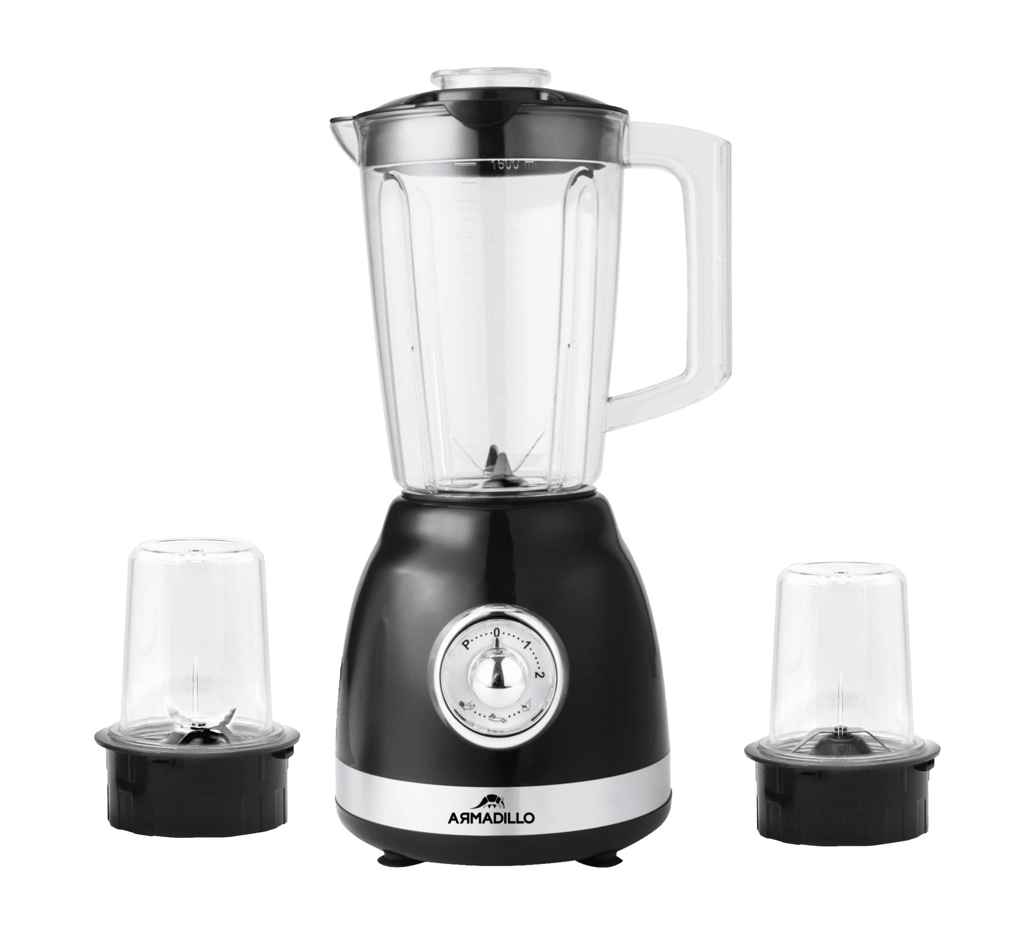 خلاط كهربائي ارماديللو، 1.6 لتر، 400 وات، اسود - ARM-SDA-BLD-BK-0007
