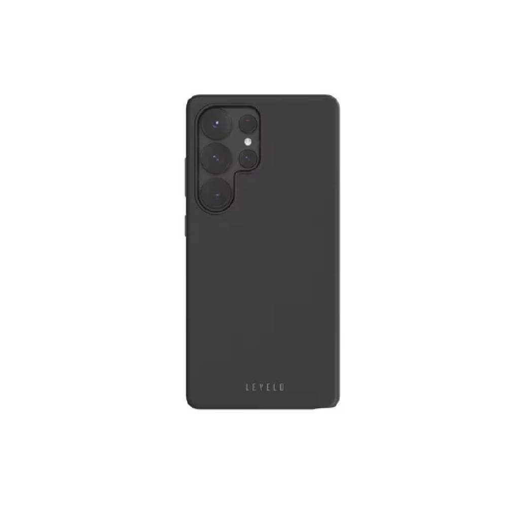 Levelo Iris Liquid Silicone Case For Samsung S25 Ultra - Black