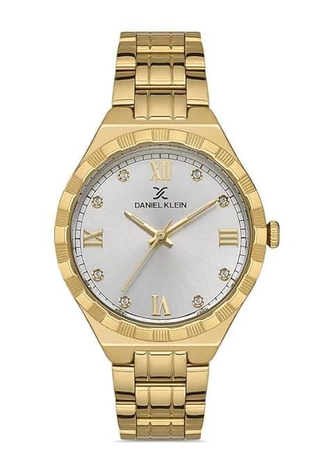 Daniel Klein Analog Casual Watch for Women, 45 mm, Stainless Steel Strap - Gold, DK.1.13256-6