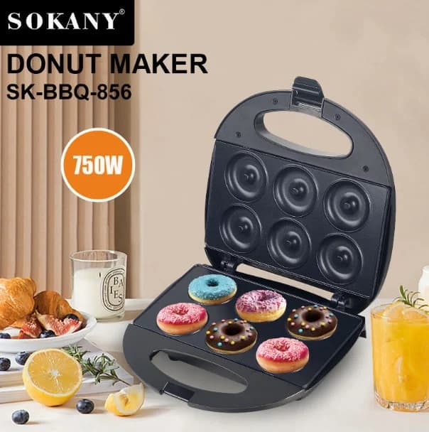 Sokany SK-856 Donut Maker, 750W, Black