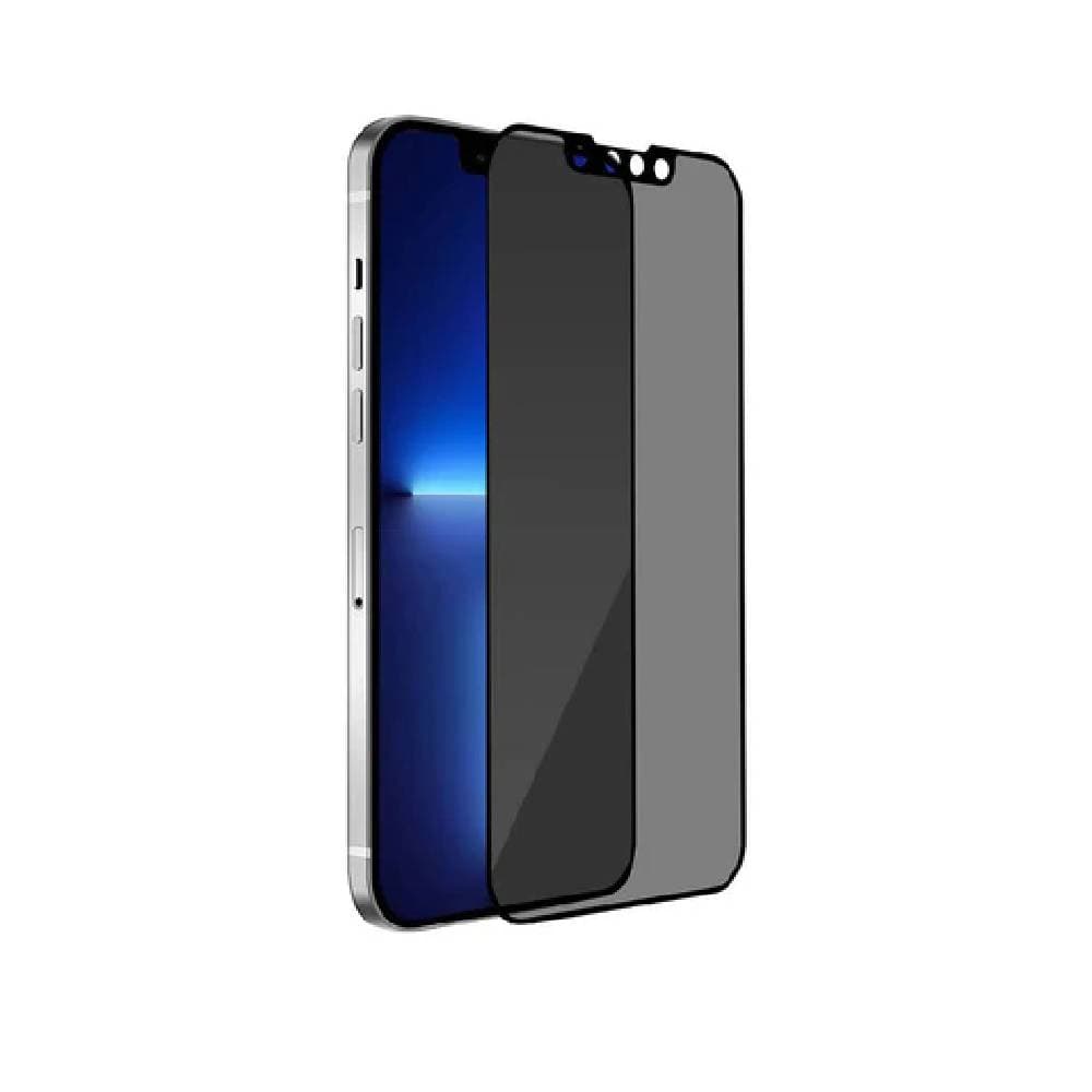 غطاء حماية بايكرون لهاتف iPhone 13 Pro Max، يوفر خصوصية تامة وحماية مضادة للبكتيريا من الحافة إلى الحافة - أسود