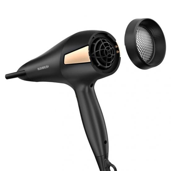 Rush Brush | D2 PRO Hair Dryer, 2500W - Black