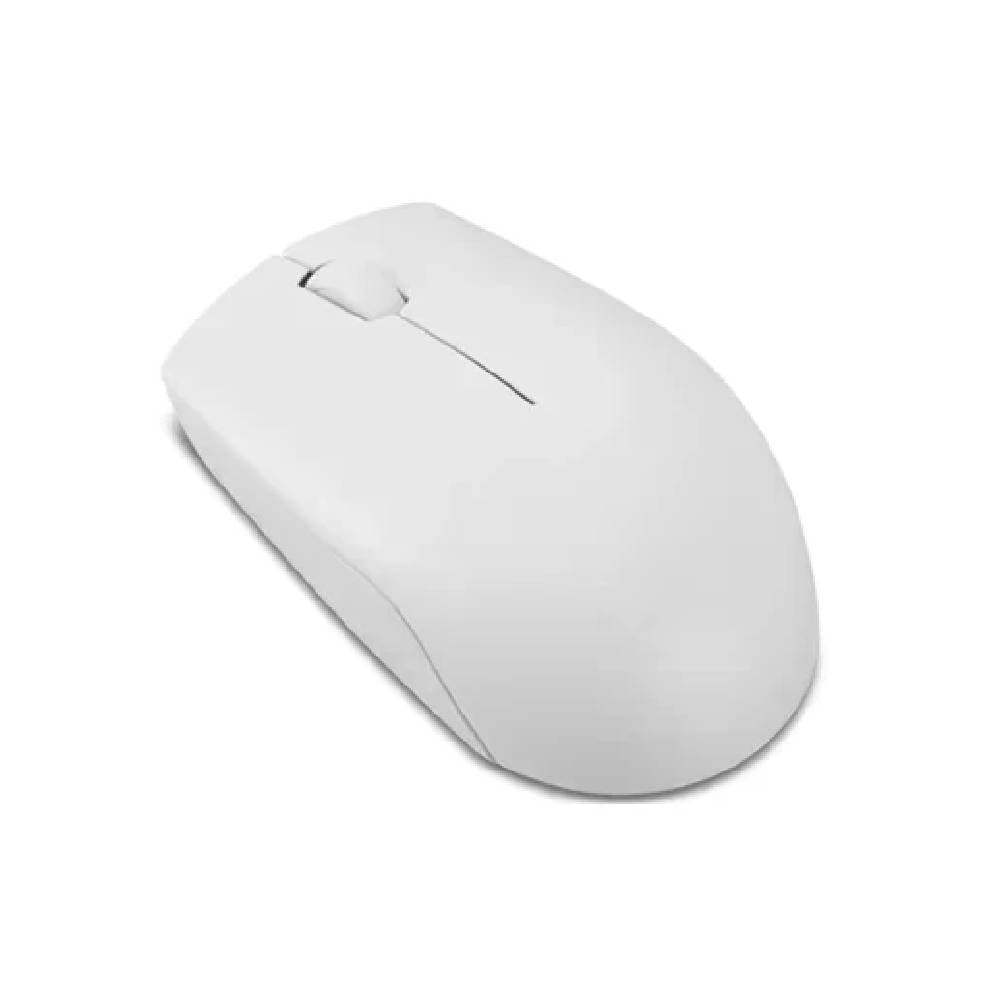 Lenovo 300 Wireless Optical Mouse, 1000 DPI - White