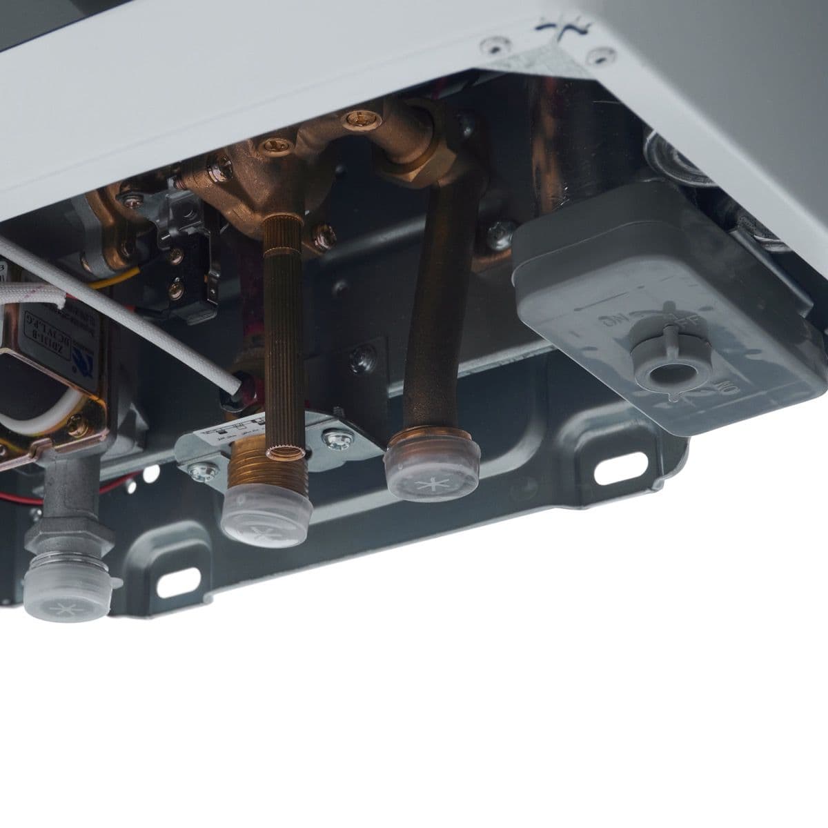 Midea Gas Water Heater, Tube, with Chimney, 10 Liters - White, 10DHSL