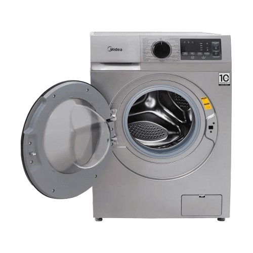 Midea Washing Machine, Fully Automatic, 7 kg, Inverter, MFN09W70B/S - Silver