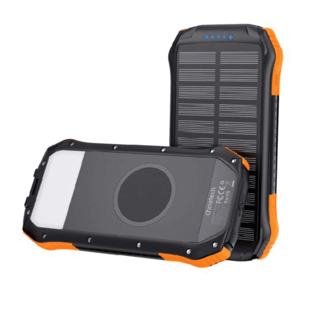 Choetech B658 10000mAh Solar Power Bank - Black