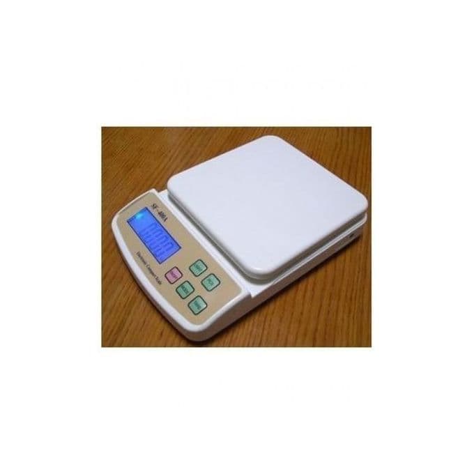 Digital Kitchen Scale, 10 kg - Yellow White