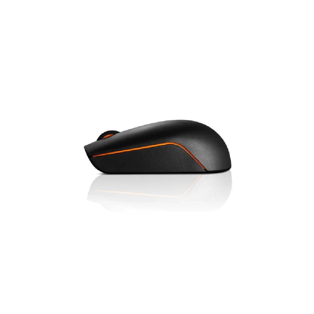 Lenovo 300 Wireless Compact Mouse, Optical sensor with 1000 DPI resolution, Compact and portable design - Black