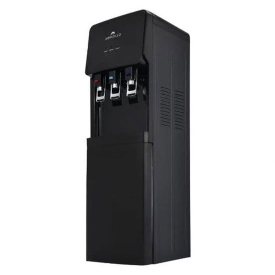 Armadillo Water Dispenser 3-Tap With Container ARM-WDS -CAB-BK-0000 - Black ( Water bottle on top )