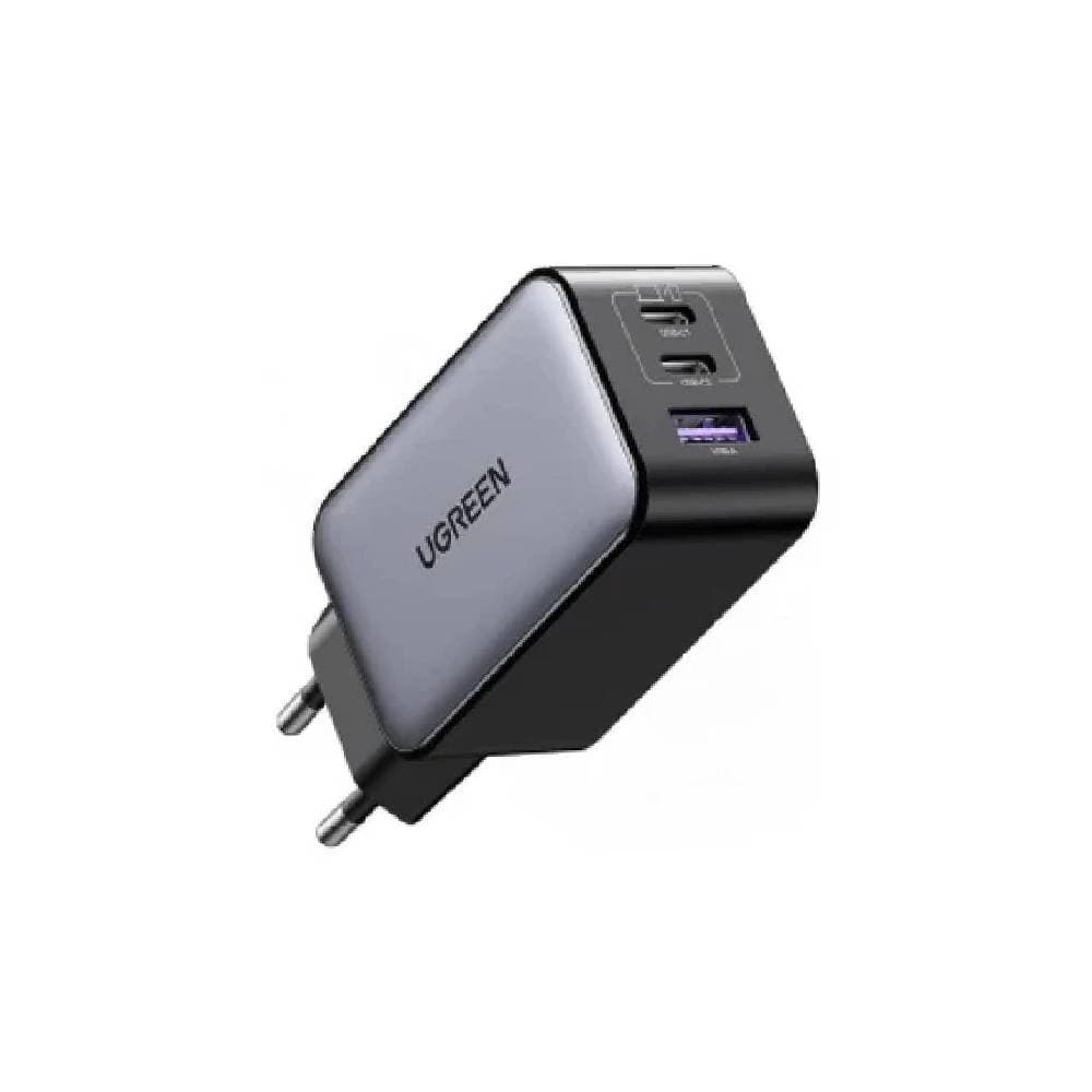 Ugreen Nexode 65W USB-C GaN Charger-3 Ports Wall Charger - Black