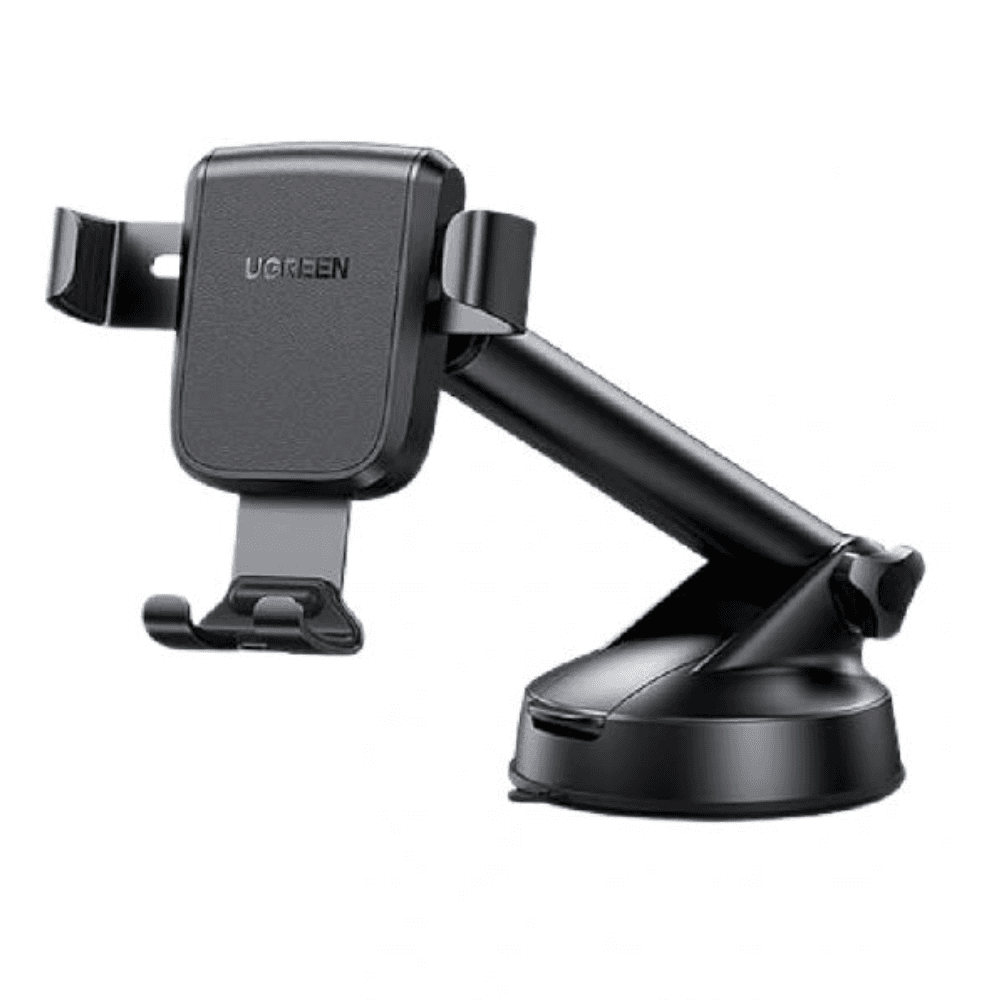 حامل الهاتف الجاذبية LP200 يوجرين مع كوب شفط - أسود