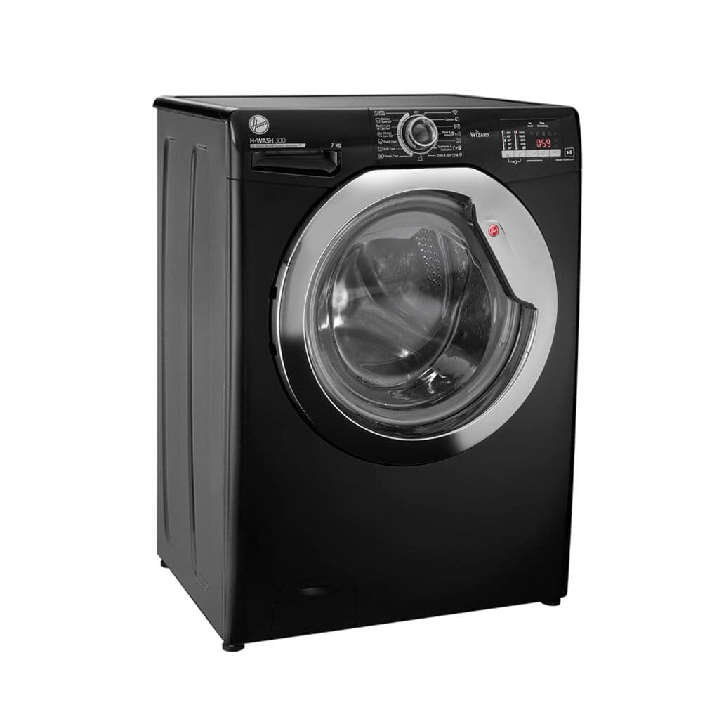 Hoover Automatic Washing Machine, 7 kg, 1100 RPM, Steam, H3WS173DC3BELA - Black