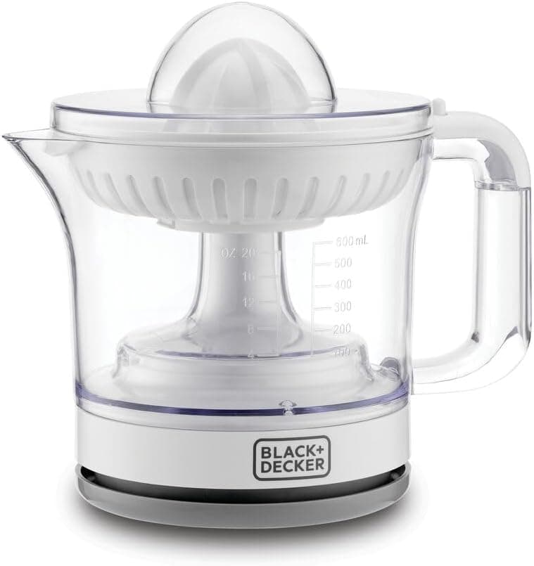 Black & Decker Juicer, 600ml, 25W - White, CJ675-B5