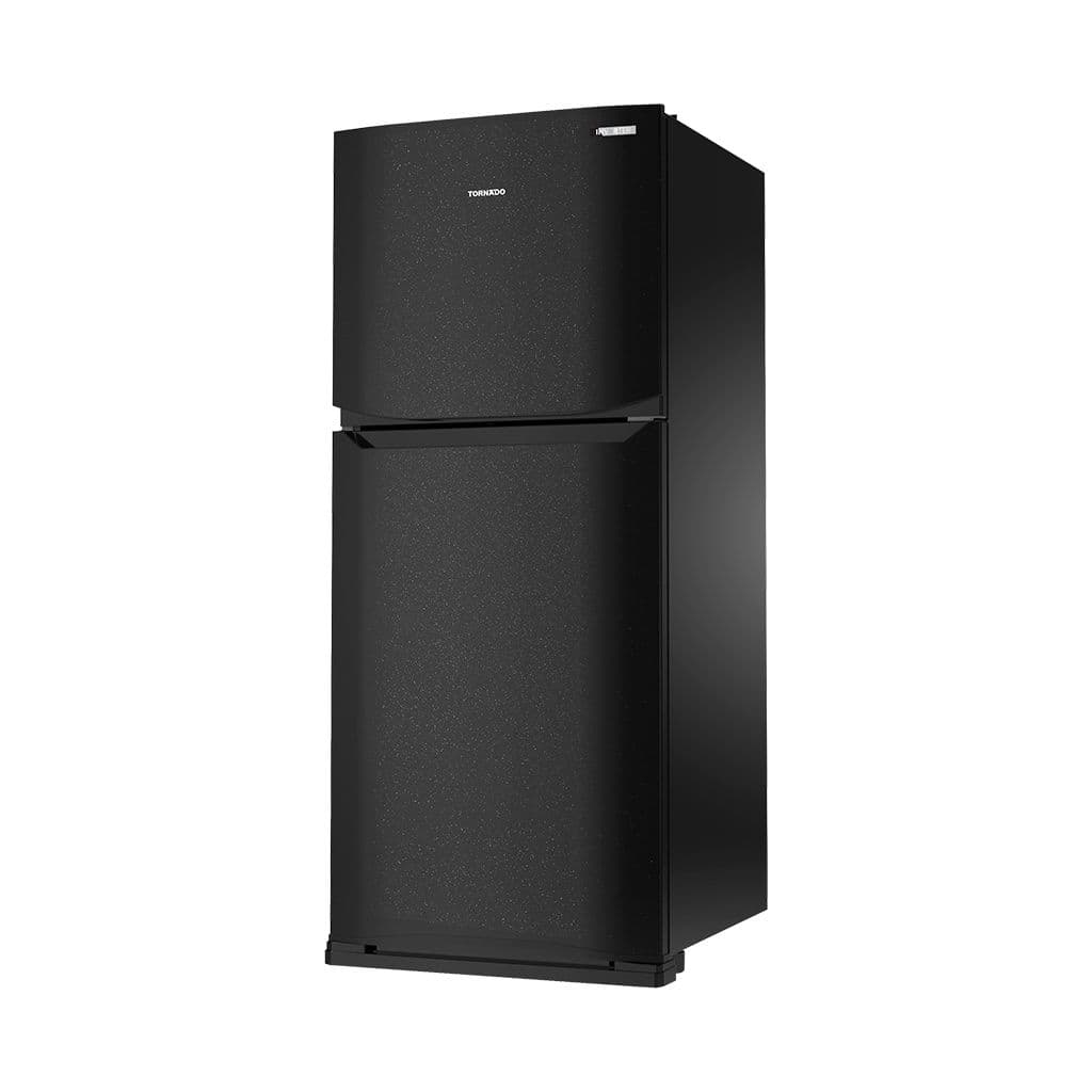 Tornado Refrigerator, 355 liters, 12.5 feet, 2 doors, No Frost, Plasma, Inverter, RF40FTVBK - Black