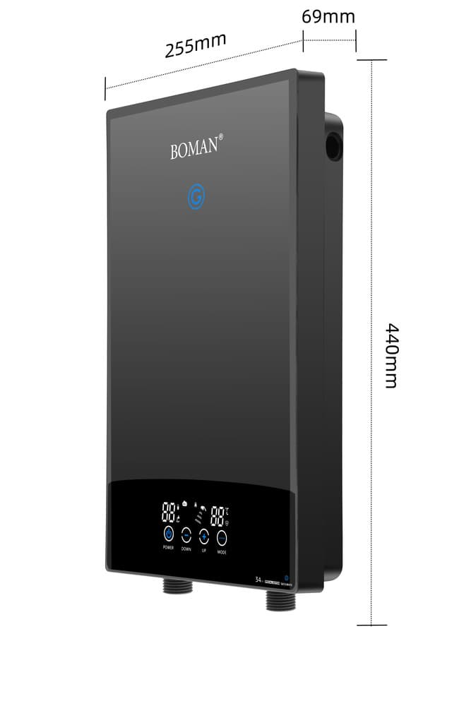 Bowman Instant Electric Water Heater, 12 kW - Silver, WZL13-Silver