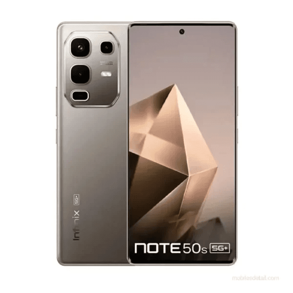 هاتف إنفينيكس نوت 50s ثنائي الشريحة، 256 جيجابايت، 8 جيجابايت، 5G - رمادي تيتانيوم