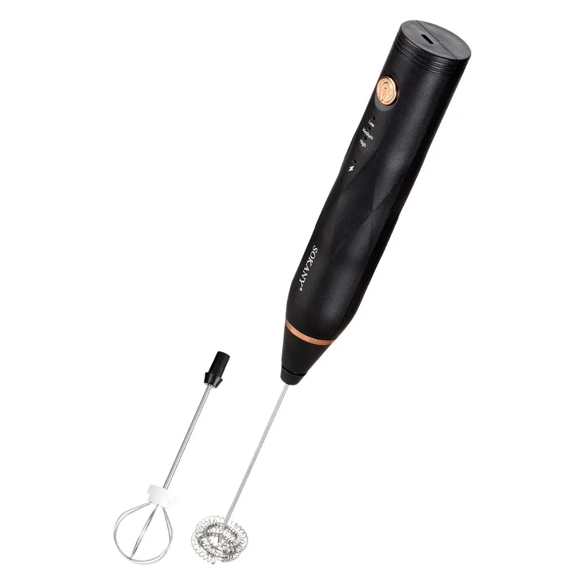 Sokany SK-201A Electric Nescafe Whisk and Milk Frother - Black